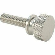 BSC PREFERRED Stainless Steel Flared-Collar Knurled-Head Thumb Screw 8-32 Thread Size 5/8 Long, 5PK 99607A222